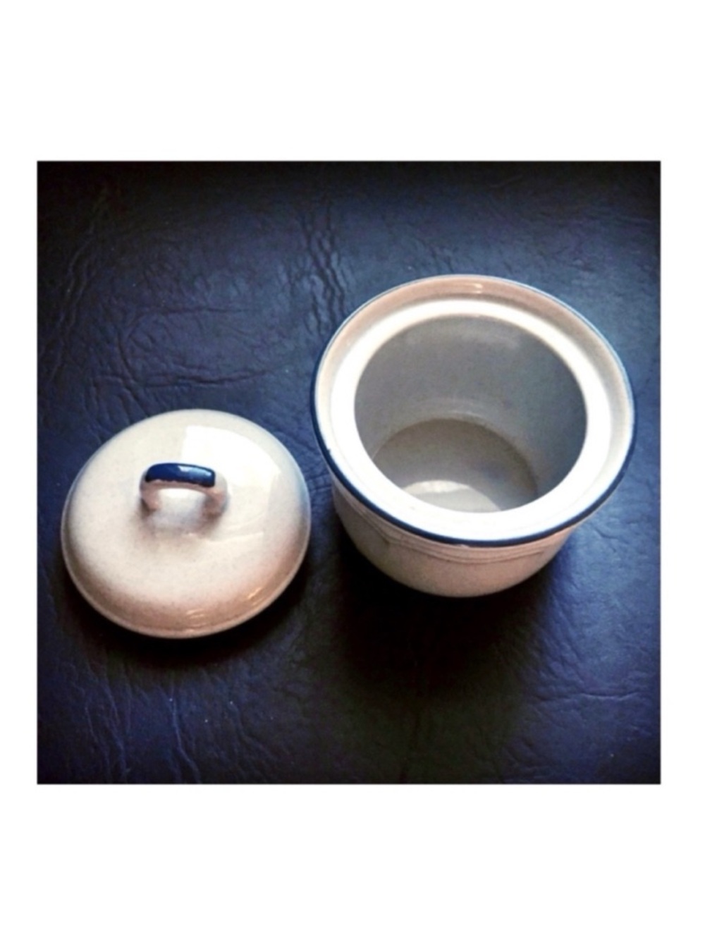 Vintage Stoneware Sugar Bowl with Lid Made in Japan for INTERNATIONAL